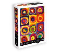 Sentosphere SEN1713293738630 Rompecabezas de 1000 Piezas Calypto - Arte de Wassily Kandinsky, Cuadrados y Círculos Concéntricos, Tacto Suave, a partir de 9 años
