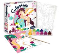 Sentosphere SEN3373910045070 Pintura acrílica por números - Colorizzy - Unicornios - Para jóvenes artistas a partir de 8 años