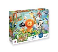 Sentosphere- Set 2 Puzzles de 24 Piezas Animales Salvajes Calypto (7700)