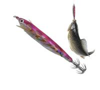 Señuelo artificial para calamares, anzuelos fosforescentes de 12 cm, con perlas sonoras para la A Jig - Para trucha, bagre, gambas, sepia en ríos, lagos, estanques y aguas