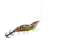 Señuelo artificial para calamares | Equipo brillante en la oscuridad | Anzuelos con forma de camarón - Para al aire libre en aguas dulces ríos lagos estanques vacaciones familia noche mañana