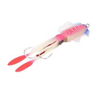 Señuelo Artificial Suave de la Pesca, Pulpo Ultravioleta Luminoso 3D Ojos Accesorio Realista del señuelo del Calamar Cebo Accesorio de Aparejos de Pesca(4#)
