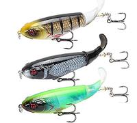 Señuelo Cola Giratoria Pack 3 ABS Ojos 3D para Pesca Depredadores