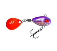 Señuelo Crank | Señuelos Spinner con Anzuelo para Agua Salada,Equipo de para Black Bass en Agua Dulce Kayak Mar Color Negro Supervivencia Lago Camping Río Playa Y Hielo
