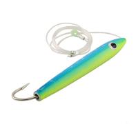 Señuelo de atún de cedro aparejado con acción de natación realista y materiales para apuntar a varios peces de caza de agua salada (azul)