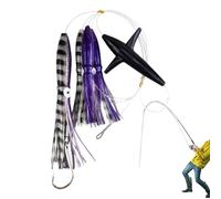 Señuelo de calamar, cebo de bajo luminoso | Señuelo realista de calamar para trucha, salmón, , bagre, , , agua salada, pantano, río, lago, , aventuras