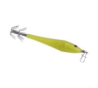 Señuelo de calamar con cuerpo iluminado y gancho de doble paraguas para una captura eficaz de pulpo y sepia (color)