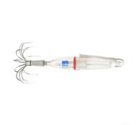 Señuelo de calamar de plástico de 7 cm, luz LED colorida para atracción nocturna (verde, 2 unidades)