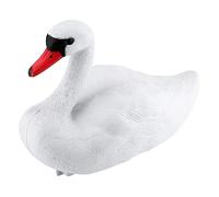 Señuelo de cisne para estanque, señuelos realistas flotantes falsos cisnes | Elegante decoración de estanque realista flotante señuelo de cisne para lago, pisc y estanque Zorq