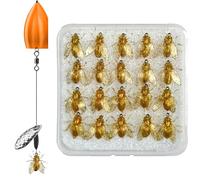 Señuelo De con Mosca - Moscas Artificiales En Forma De De 0,78 Pulgadas | Juego De Equipo De Realista: 20 Piezas De De 35 G con Estos Señuelos Son Ideales para Pescar