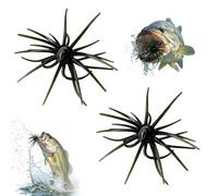 Señuelo de criatura tentáculo, 2 piezas de cebo suave flotante de erizo de mar, 6 cm, señuelos de pesca de dados realistas con múltiples tentáculos para trucha, lubina, crappie