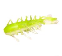 Señuelo de cuerpo hueco de 8,2 cm TPE flotante pepino de mar (1 pieza amarillo blanco)