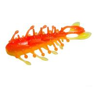 Señuelo de cuerpo hueco de 8,2 cm TPE flotante pepino de mar (1 pieza naranja amarillo)