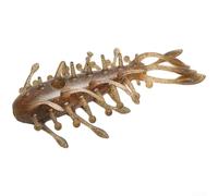 Señuelo de cuerpo hueco de 8,2 cm TPE flotante pepino de mar (3 piezas amarillo blanco)