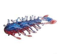 Señuelo de cuerpo hueco TPE de 8,2 cm, pepino de mar flotante (1 pieza rojo azul)
