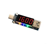 Señuelo de disparador de carga rápida PD tipo C, amperímetro voltímetro digital con modo de rotación automática para pruebas de entrega de energía USB-C