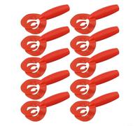 Señuelo de doble cola de 70 mm, 4,3 g, paquete de 10 unidades para pesca de truchas, técnicas de jigging, rocas, malas hierbas o caídas (rojo)