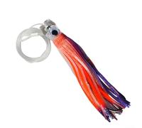 Señuelo de falda de pulpo que brilla en la oscuridad de 6.5 pulgadas para pesca en aguas profundas con hoja de flash integrada para atraer atún marlin suave PVC cebo de agua salada para pesca en barco