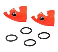 Señuelo de madera para camarones, 2 unidades, cabeza de modificación de gancho de calamar, accesorio de aparejos de pesca para cefalópodos de agua salada pescadores de pesca en alta mar (20 g, naranja