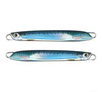 Señuelo de metal hundido, 30 g, lubina de agua salada (azul 30 g)