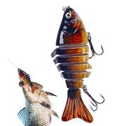 Señuelo de natación duro para pesca de bajo - Hard Body Bass Fishing Swimming Bait - Profesionales de agua dulce salada Pike - Herramienta para estanques, arroyos, lagos