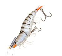 Señuelo de para barza, 9 cm, Realista, señuelo de camarón, Cebo Artificial, Reflectante, Suave, Color Brillante, diseño para Pescar, salmón, bagre, mar, excursiones de