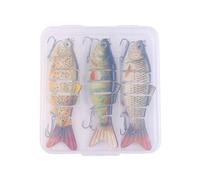 Señuelo de Pesca 3 Piezas Segmentado Glide Hundimiento Lento Señuelo