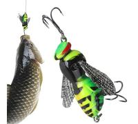 Señuelo De Pesca Avispa | Artificial Reutilizable con Anzuelo | Señuelos De Pesca Extraños,para La De, Trucha, Perca En Lagos, Ríos, Zonas Costeras, Embalses Y A Lo Largo De La Orilla
