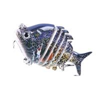 Señuelo de pesca, cebo de natación, multiposición, para pesca de bajo con anzuelo, colorido, accesorio de pesca portátil para todas las capas de agua