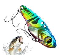Señuelo de pesca - con gancho, swimbait de metal | Señuelo artificial VIB que se hunde en el agua | para exteriores, agua salada, lago, río, orilla, kayak, trucha, perca, y salmón