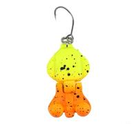 Señuelo de pesca de doble sección de metal duro con secciones oscilantes y cuentas de anillo para atraer peces eficaz, ligero y accesorio de pesca (C)