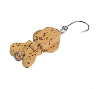 Señuelo de pesca de doble sección de metal duro con secciones oscilantes y cuentas de anillo para atraer peces eficaz, ligero y accesorio de pesca (B)