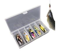 Señuelo de pesca de lubina | Señuelos de pesca de agua dulce 5 piezas | Pesca familiar, cebo de gran acción, señuelo de fácil captura para todas las condiciones Equipo de pesca. Este señuelo de pesca