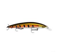 Señuelo de pesca de pececillo suspendido de 15 cm, 20 g, cebo de lucio con diseño de color brillante, cuerpo de plástico ABS y gancho de acero triple para una captura eficaz (E)