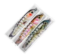 Señuelo de pesca en carretera, cebo de natación realista, kit de señuelos de pesca en carretera, dispositivos de exterior seguros e inofensivos para principiantes y jóvenes pescadores ambiciosos