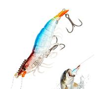 Señuelo de Pesca Jig suave reflectante de camarón artificial