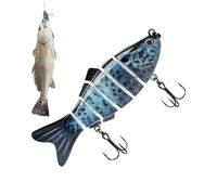 Señuelo de Pesca para Bass Rígidos de 6 Segmentos con Diseño de