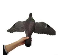 Señuelo de plástico para disuasión de pájaros falsos para jardín, simulación realista de animales salvajes con cuerdas colgantes desmontables, control de caza al aire libre para balcón y terraza