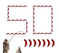 Señuelo de simulado - 50 piezas de gusano de pan simulación suave señuelo reflectante - gusano falso reutilizable, accesorio de seguro para percas, aguas superficiales, agua salada