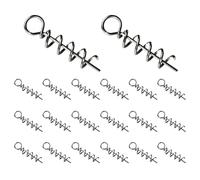 Señuelo de Suave con Muelle de señuelo, 20 Unidades de Tornillos de rápida, Cierre Fijo, Equipo de para Agua Salada de Agua Dulce