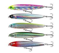Señuelo De Tipo Lápiz - Kit de Señuelo Duro de Largo Lanzamiento,Anzuelos Realistas De Lanzamiento Largo para Bass En Lagos, Ríos, Agua Salada Y Agua Dulce Desde, Orilla O Kayak