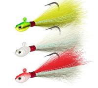 Señuelo Dr. Fish, señuelo de agua dulce Cebos de agua dulce, Kit surtido, Lenguado, Lubina Surf, Pesca blanca, Amarillo verdoso , Rojo, Amarillo 1/2 oz, 1oz, 2oz, 2oz, 4oz, 6oz, 6oz, Paquete de 3, 2 oz, White,Chartreuse,Red & White