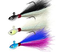 Señuelo Dr. Fish, señuelo de agua dulce Cebos de agua dulce, Kit surtido, Lenguado, Lubina Surf, Pesca blanca, Amarillo verdoso , Rojo, Amarillo 1/2 oz, 1oz, 2oz, 2oz, 4oz, 6oz, 6oz, Paquete de 3, 1/4 oz, white,white&black,blue&pink