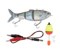 Señuelo Eléctrico de Pesca, con Luz LED Automática y Multiarticulado, Cebo de Natación para Agua Dulce y Salada, para Pesca Profesional, Recreativo y Outdoor