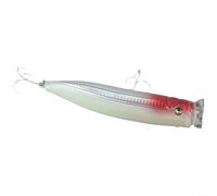 Señuelo flotante de 150 mm para agua salada para pesca de surf, 58 g, atún Popper con ojos 3D y ganchos agudos para pesca en alta mar y mar (1)