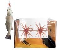 Señuelo flotante para erizos de mar, 2 unidades, realista | Cebo de pesca en forma de cubo para agua dulce y salada, ríos, lagos, arroyos, jiggen de aguas poco profundas