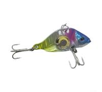 Señuelo LED para peces con luz luminosa subacuática, material de metal, diseñado para su uso en agua dulce y agua salada, mejora la pesca atrayendo salmón, trucha y perca (A02)