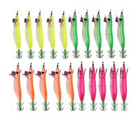 Señuelo Luminoso de Camarón, 20 Piezas, Cebo Artificial para Pesca, Accesorios para Río y Océano - Alta Durabilidad, Anzuelos Resistentes, Fácil de Usar