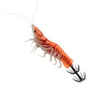 Señuelo para Calamar,8.0 cm Cebo Pulpo Hundimiento Lento,Anzuelos Jig Calamar Fosforescente Diseño Realista Camarón | para Agua Salada Dulce Ríos Y Lagos con