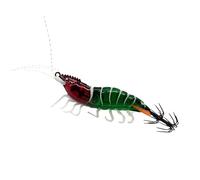 Señuelo Para Calamar | Cebo Artificial De Pulpo De Hundimiento Lento 8 cm | Diseño Realista De Camarón Brillo Nocturno Señuelos De Calamar,para de Gambas Trolling en Lagos y Ríos de Agua Dulce Bajo el